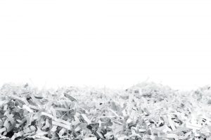 shredded paper in a pile